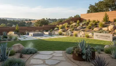 Landscaping crew providing professional yard maintenance in Redding, CA