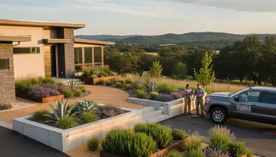 Landscaping team serving Redding, CA for lawn care, garden design, and outdoor property maintenance